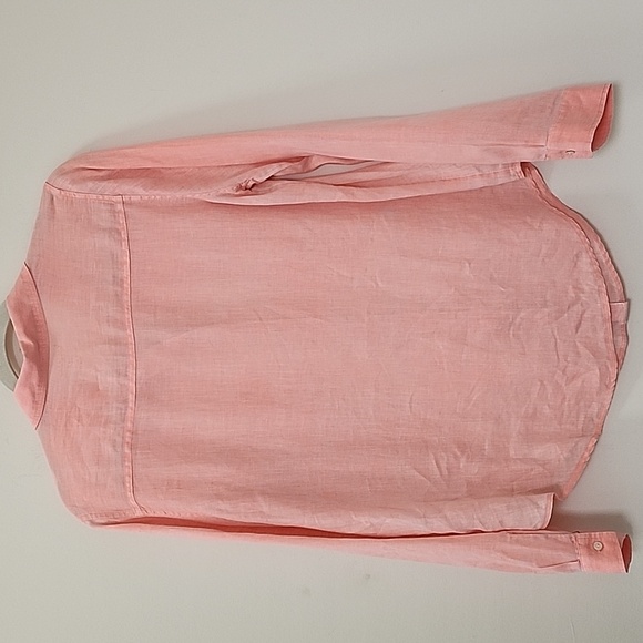 Lilly Pulitzer 100% Linen Women's Sea View Button-Down  Size Medium - Picture 13 of 16